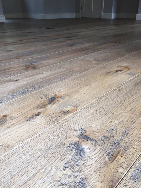 Distressed floor