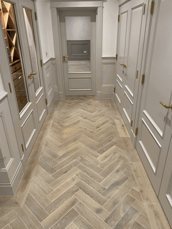 Woca Bespoke Herringbone - Woodcraft Flooring