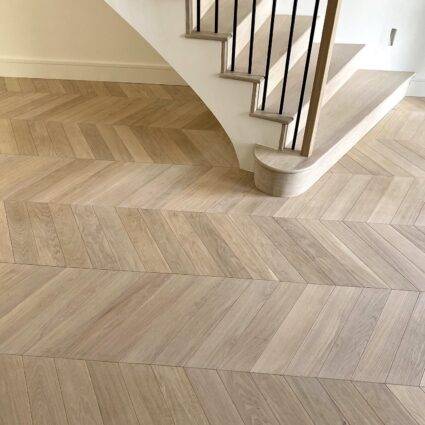 Light White Chevron Installtion Hertfordshire
