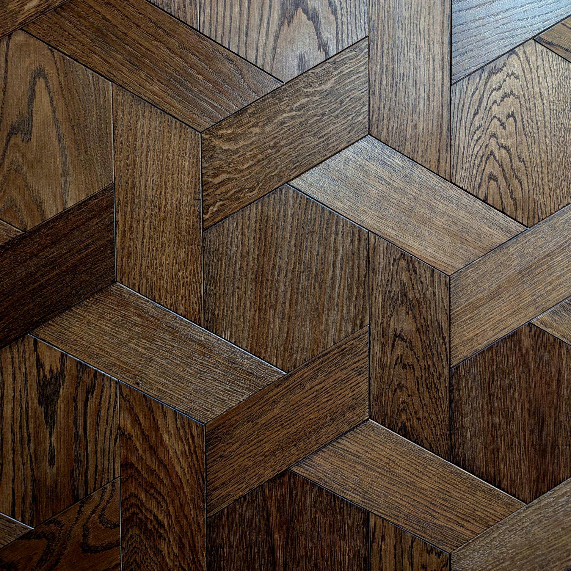 Interlock Hexagon Oak Panels